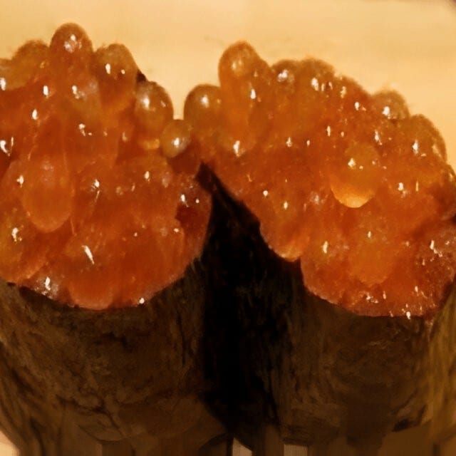 Salmon Roe/ Ikura Sushi.