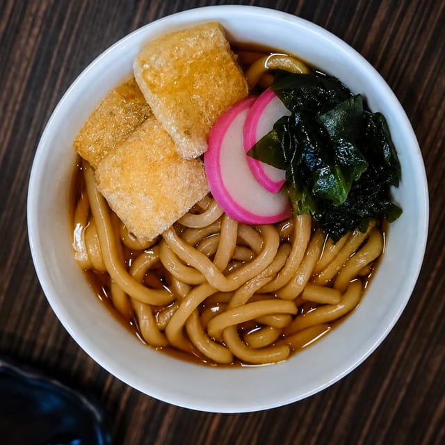 Udon with Seaweed.