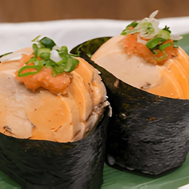 Monk Fish Liver / Ankimo Sushi.