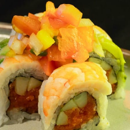 Yuzu Ceviche Roll.
