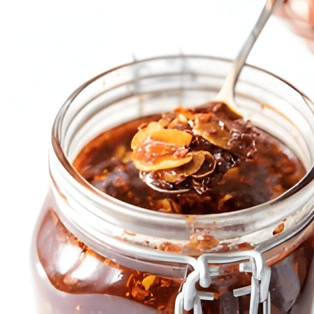 Chili Oil with Crunchy Garlic.