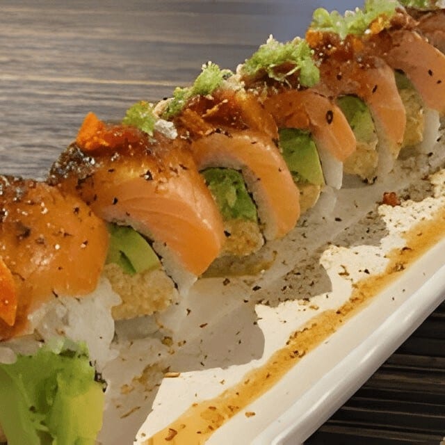 Cajun Salmon Roll.