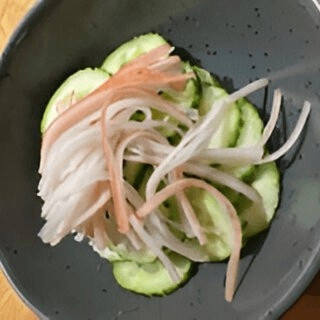 Cucumber Salad with Crab.