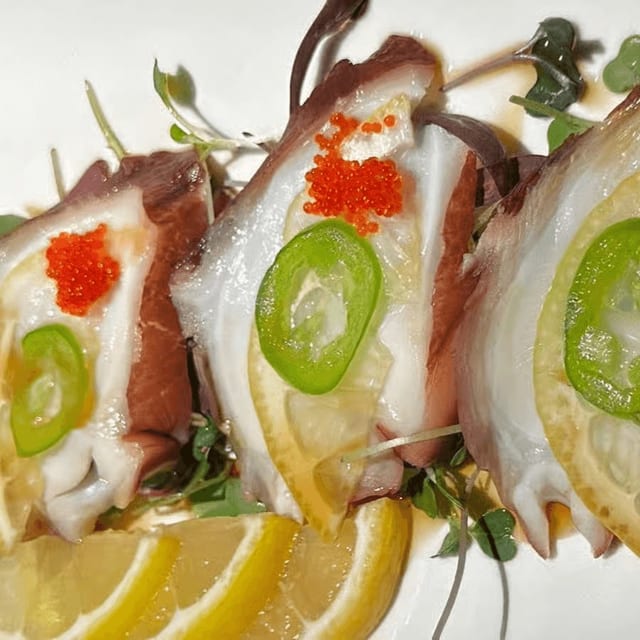 Octopus Carpaccio.