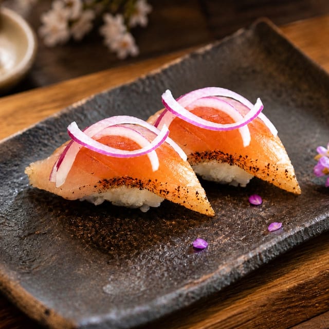 Albacore/ Bincho Maguro Sushi (2pcs).