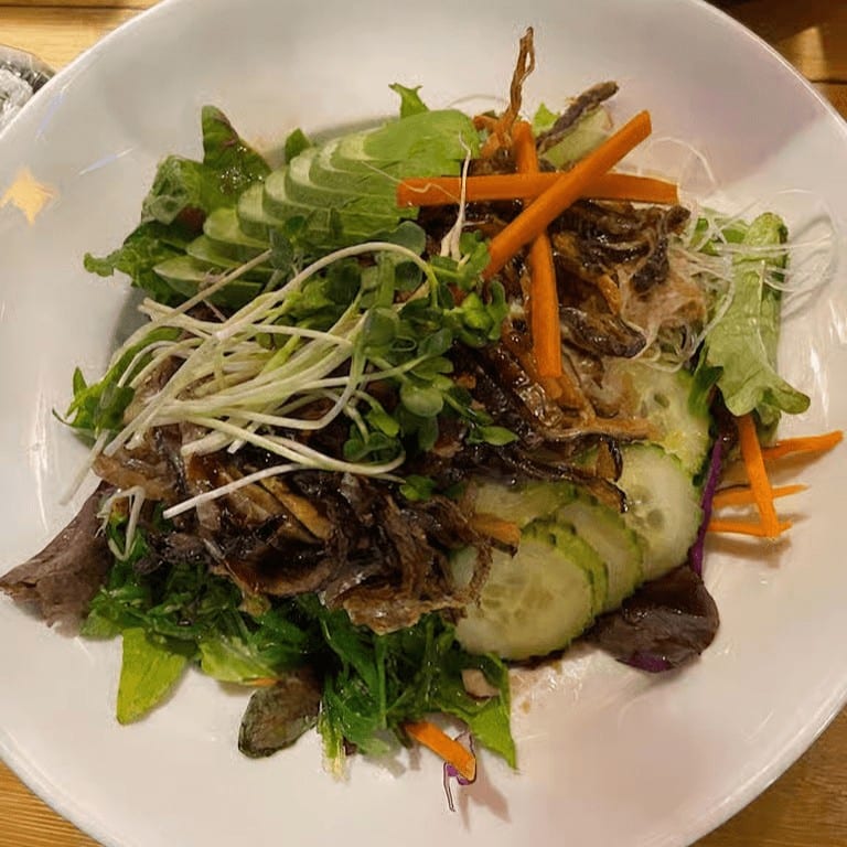 Salmon Skin Salad.