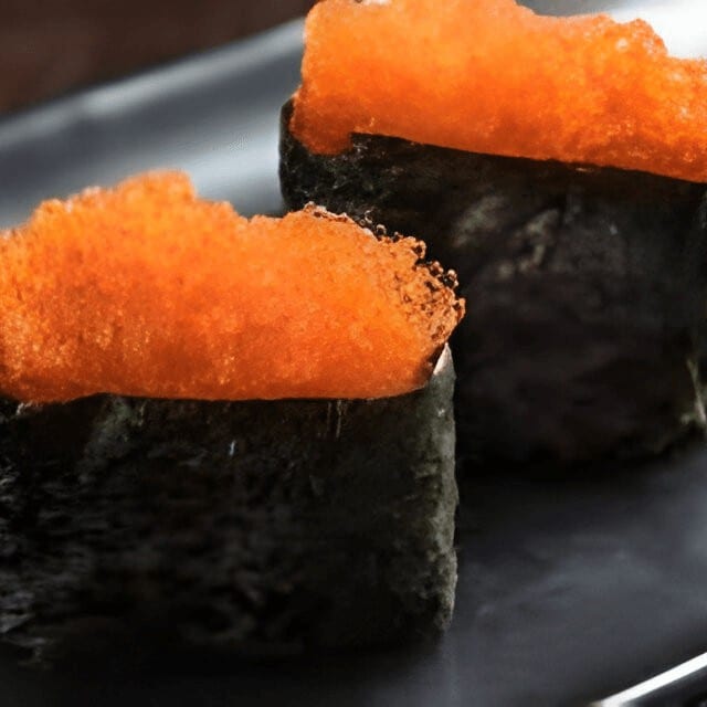 Smelt Roe/ Tobiko Sushi.