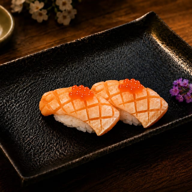 Salmon Belly/ Sake Toro Sushi (2pcs).