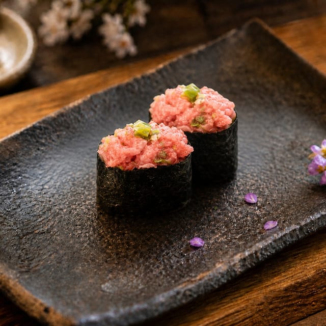 Negitoro Sushi (2pcs).