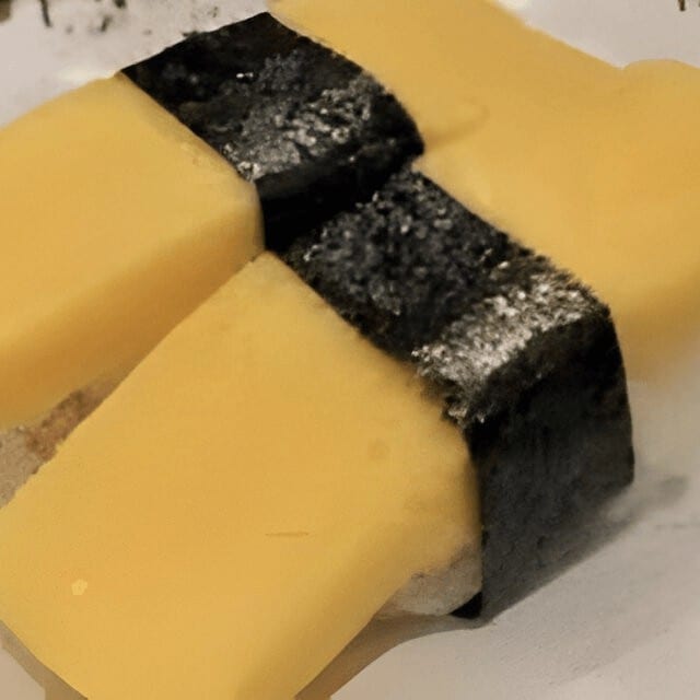 Egg / Tamago Sushi.