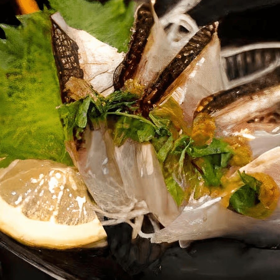 Mackerel / Saba Sashimi.