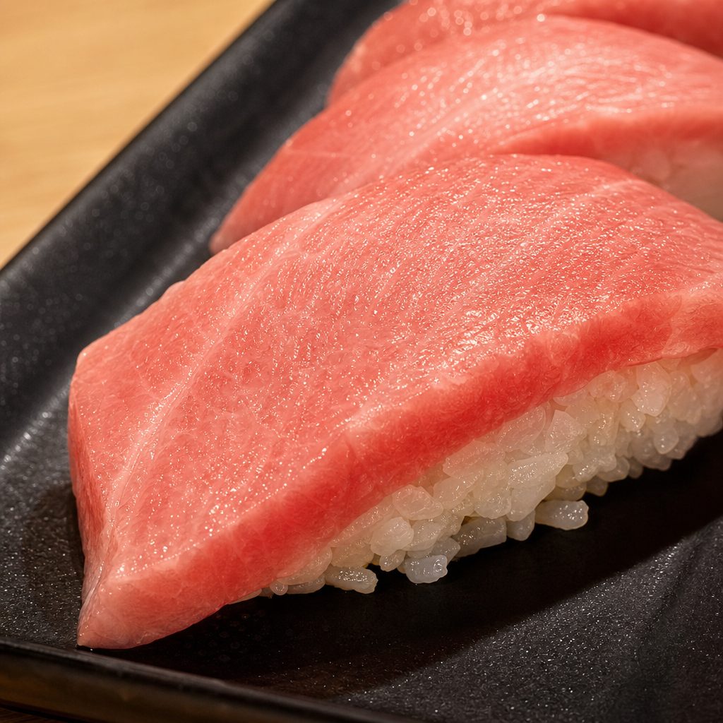 Bluefin Tuna Belly / Otoro Sushi.