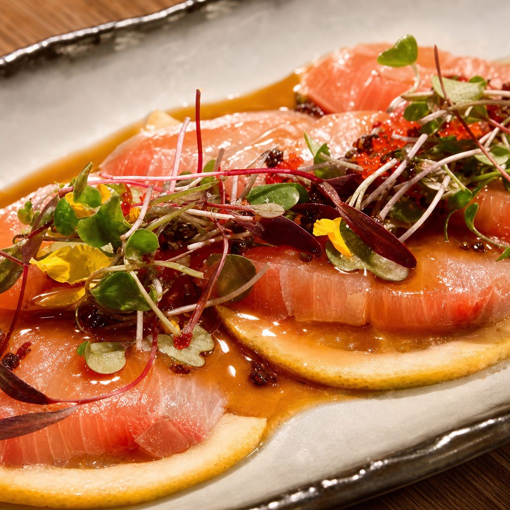 Tuna Carpaccio.