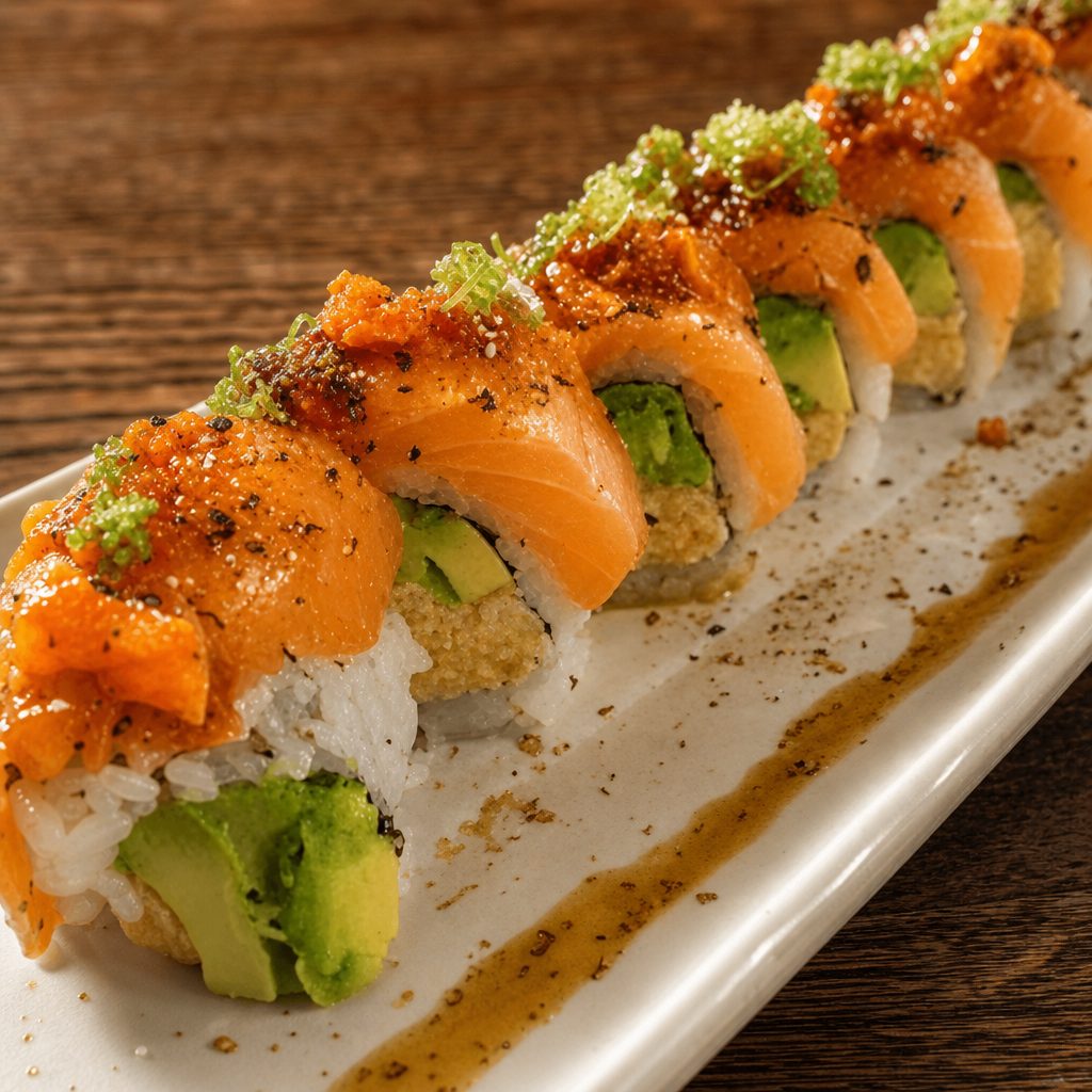 Cajun Salmon Roll.
