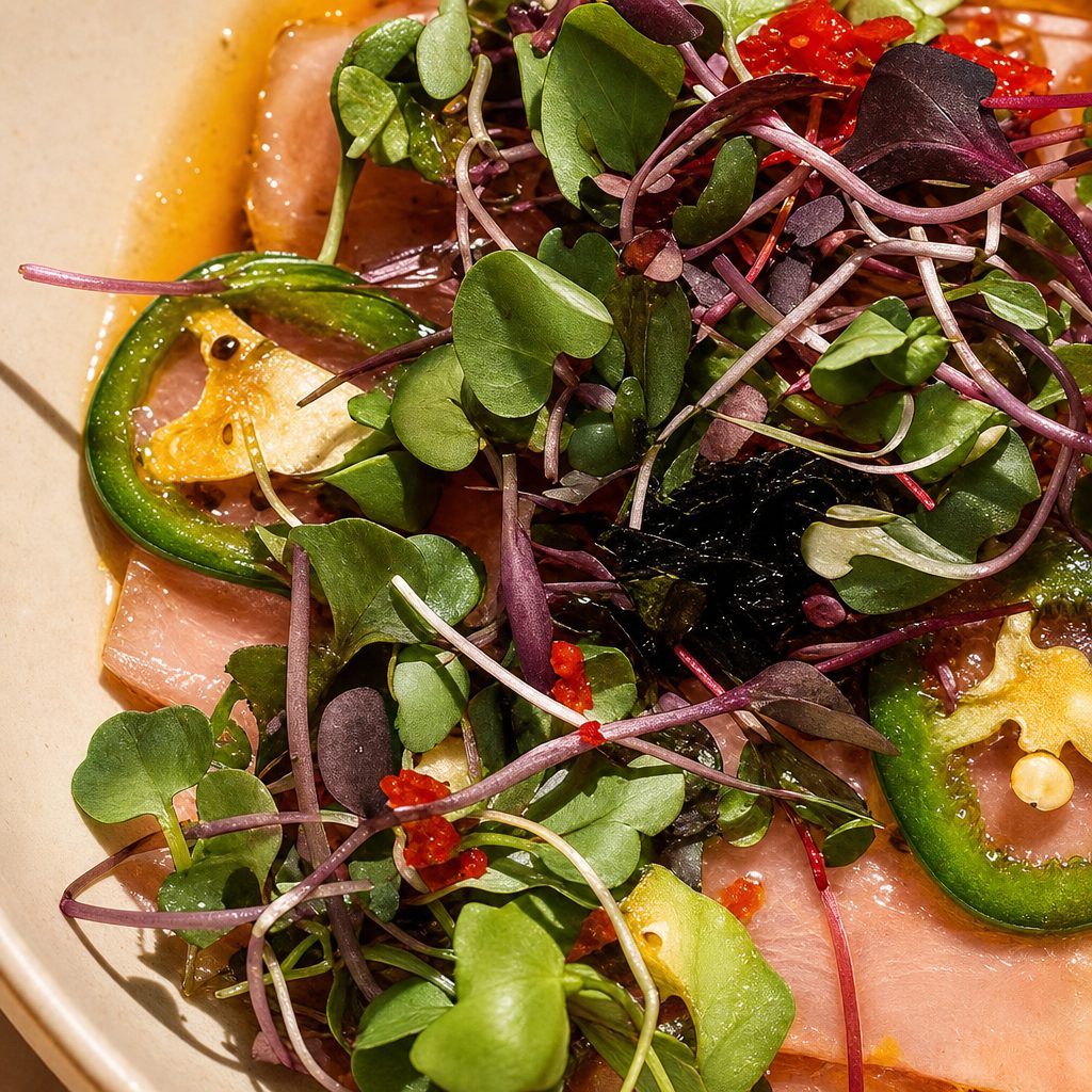 Yellowtail Jalapeno Carpaccio.
