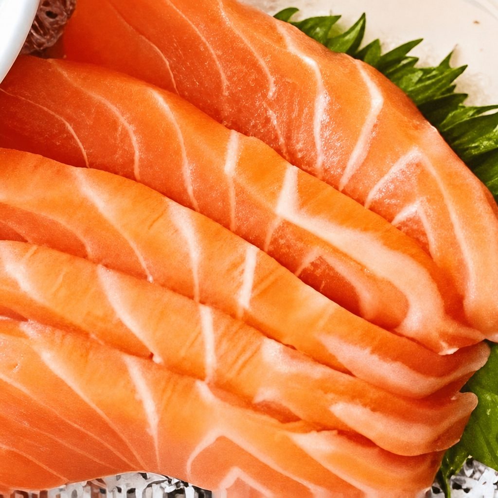 Salmon Belly / Sake Toro Sashimi.