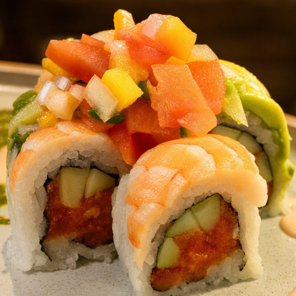 Yuzu Ceviche Roll.