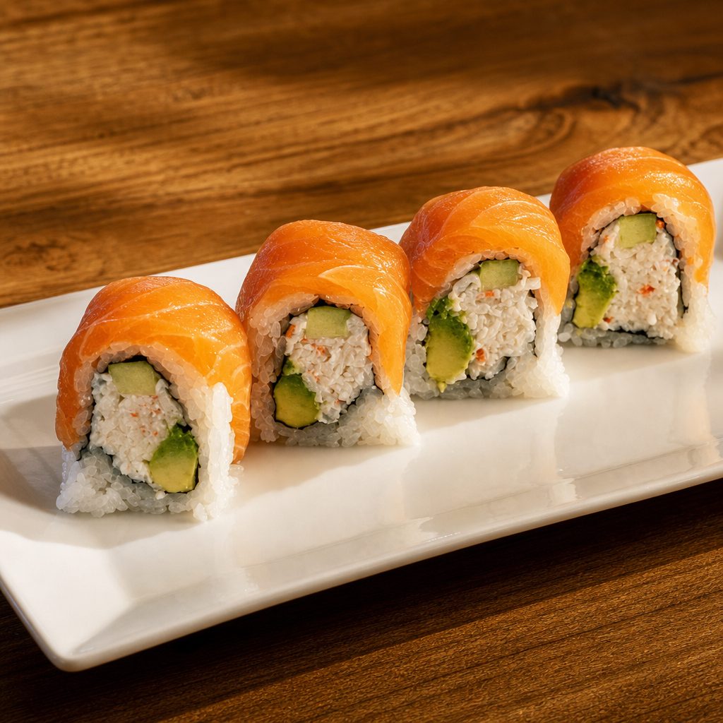 Truffle Salmon Roll.