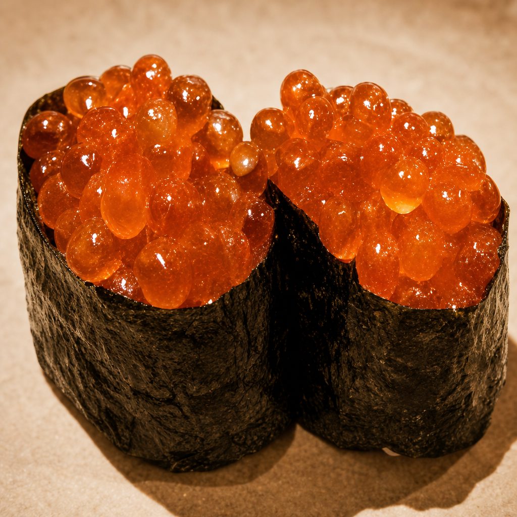Salmon Roe/ Ikura Sushi.