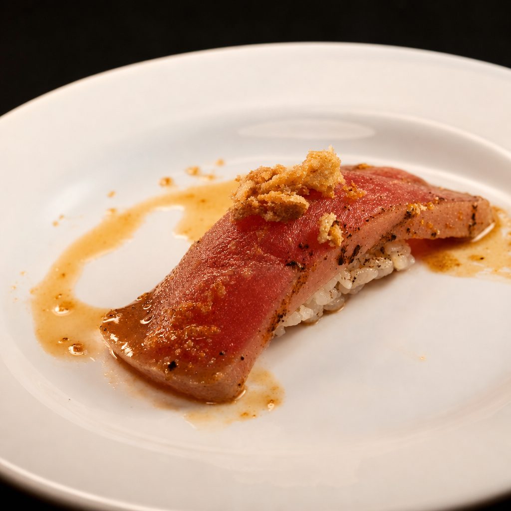 Cajun Bluefin Tuna Sushi.