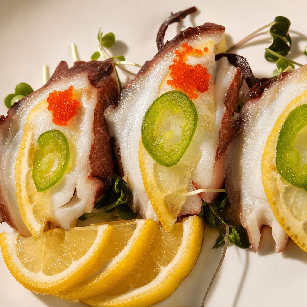 Octopus Carpaccio.