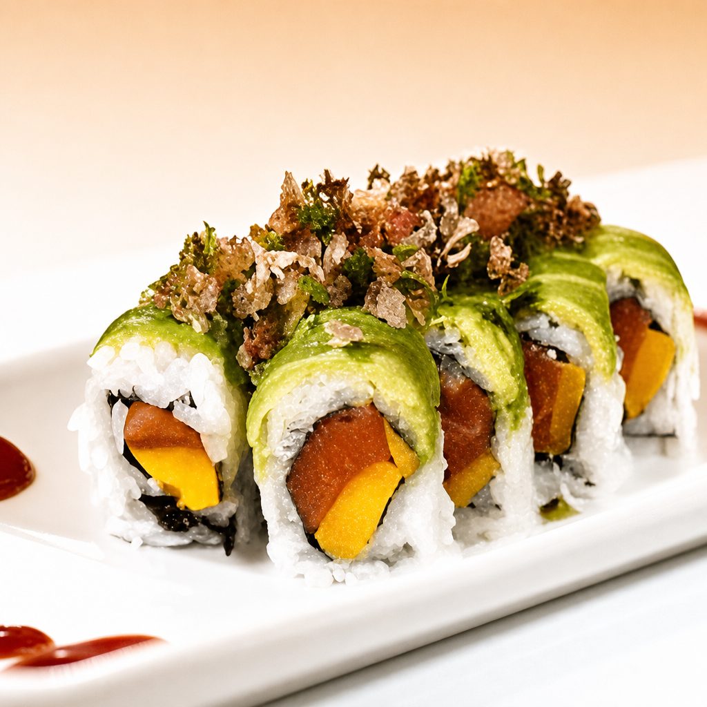 Mango Salmon Delight Roll.