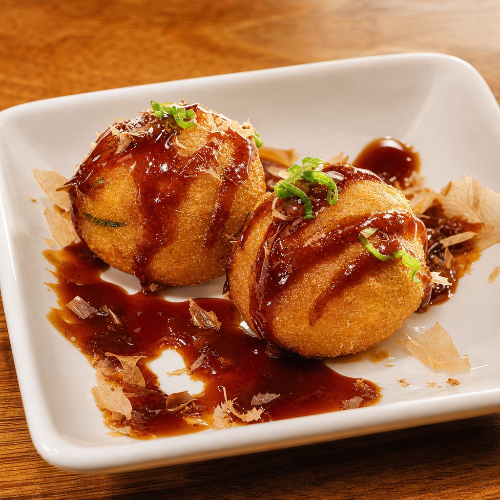 Takoyaki.