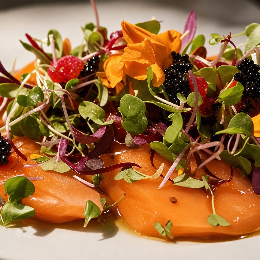 Salmon Carpaccio.