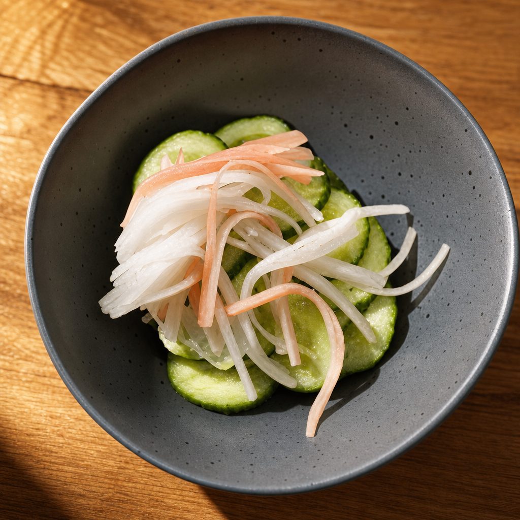 Cucumber Salad with Crab.